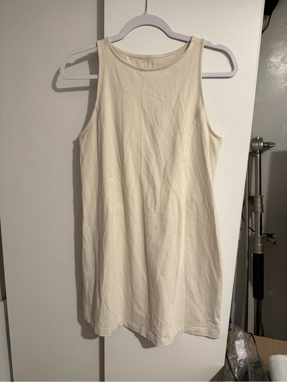 lululemon athletica Cream Sleeveless Mini Dress